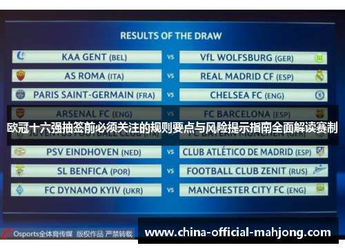 欧冠十六强抽签前必须关注的规则要点与风险提示指南全面解读赛制